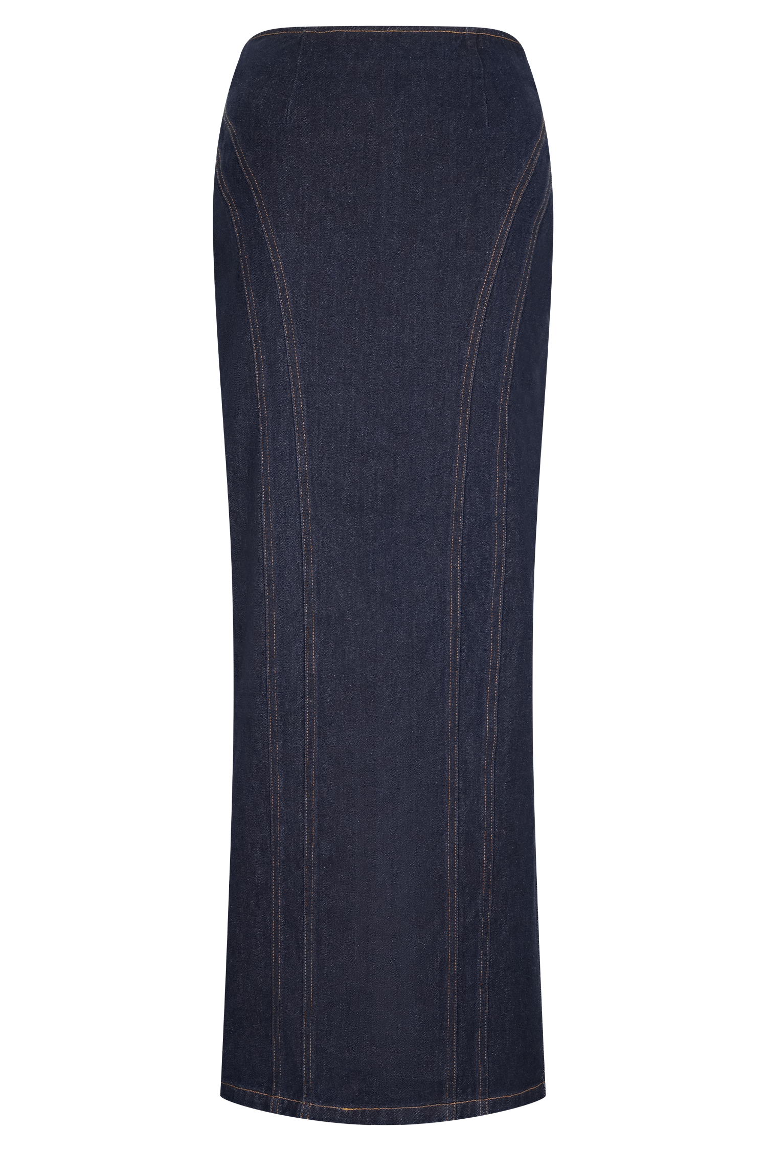 Blue Denim Maxi Skirt