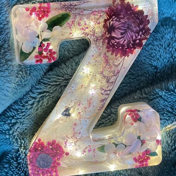 Handmade Floral Night Light From A to Z
