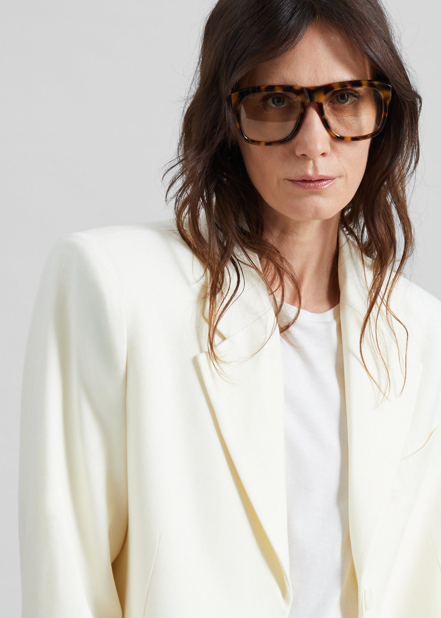 Halser Oversized Blazer - Ivory