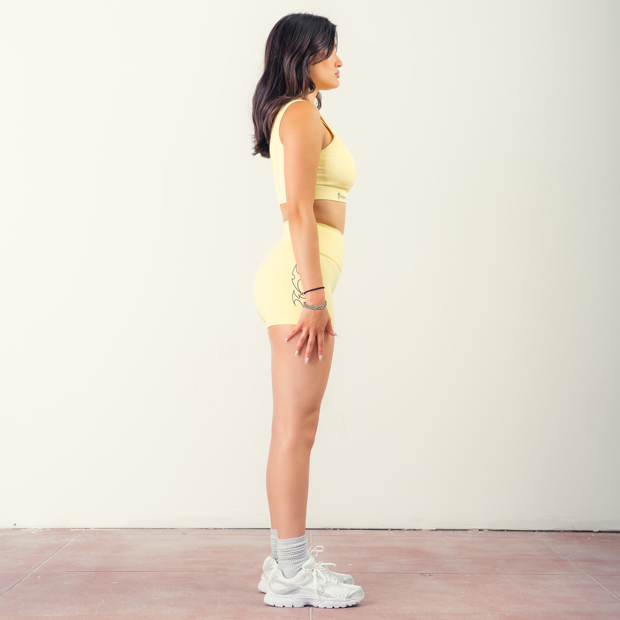 KILL CREW RIBBED SPORTS BRA - YELLOW