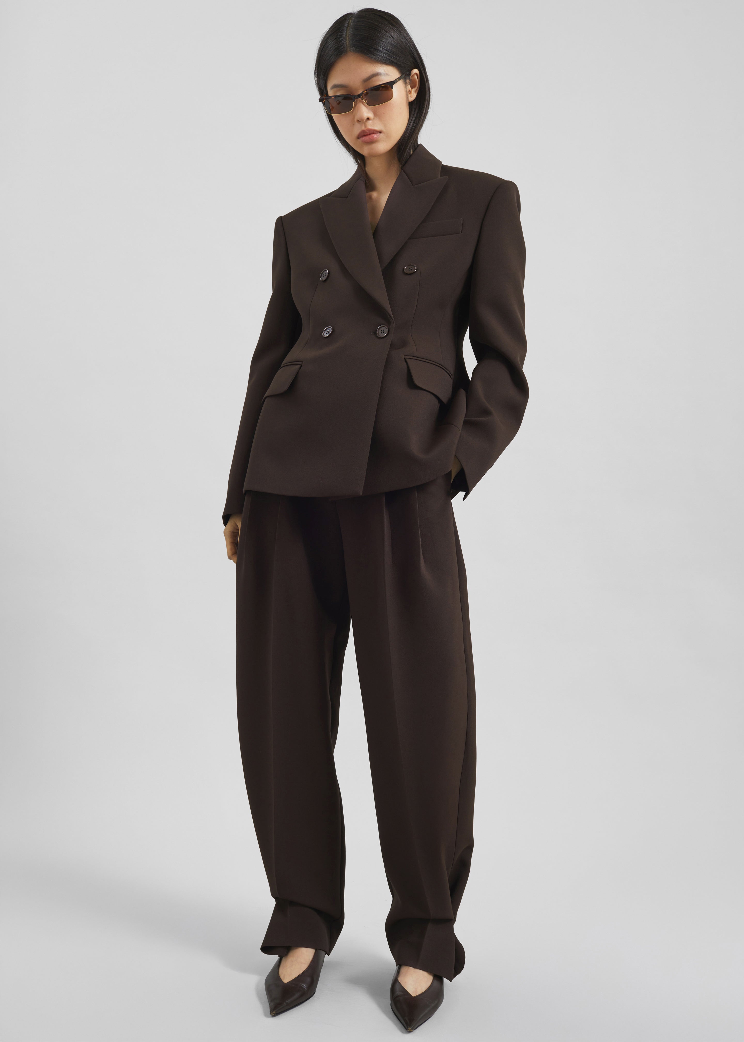 Doyer Cinched Blazer - Brown