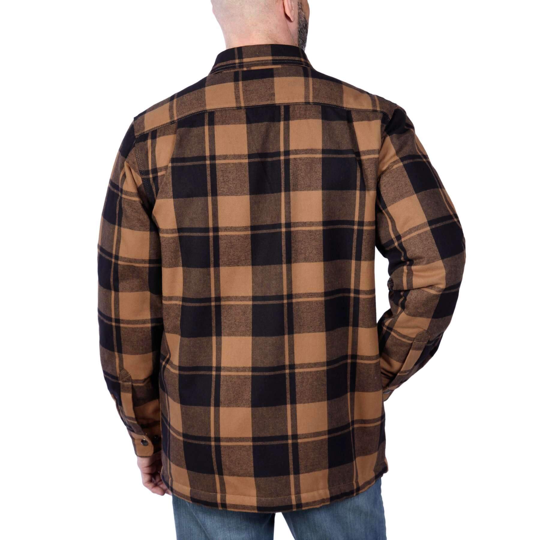CHT Heavyweight Flannel Relaxed Fit Sherpa-Lined Shirt Jacket 105939
