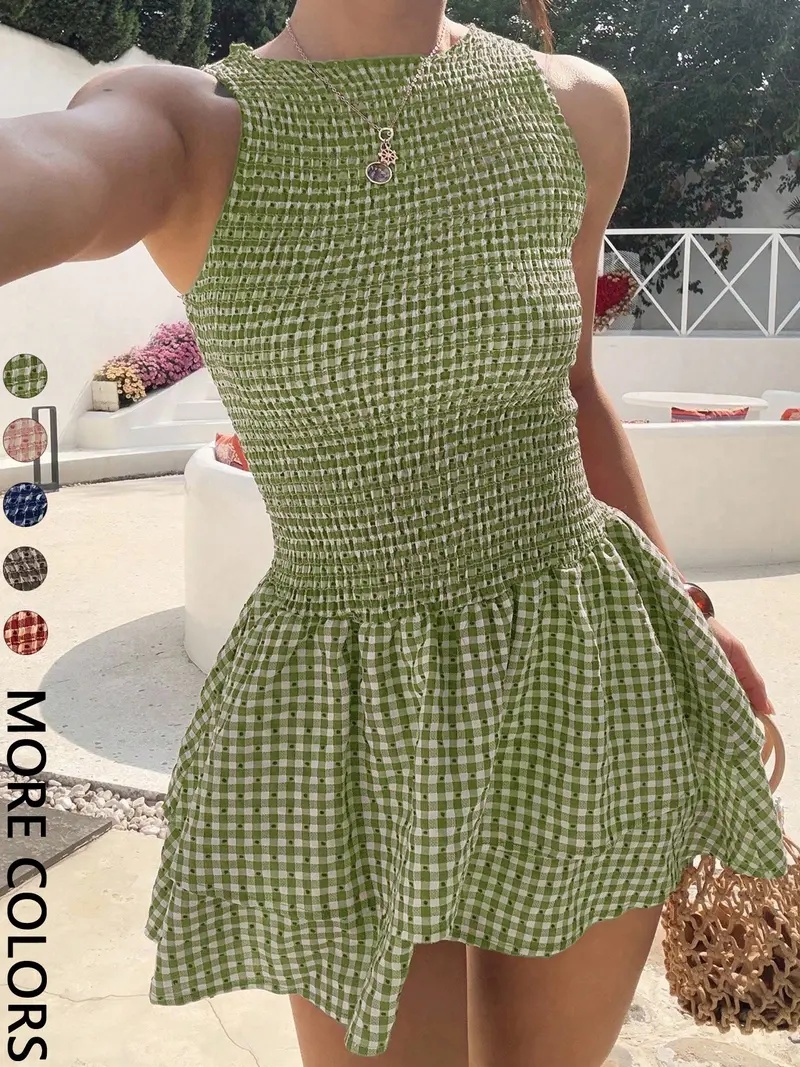 Women's Casual Sleeveless Short Dress