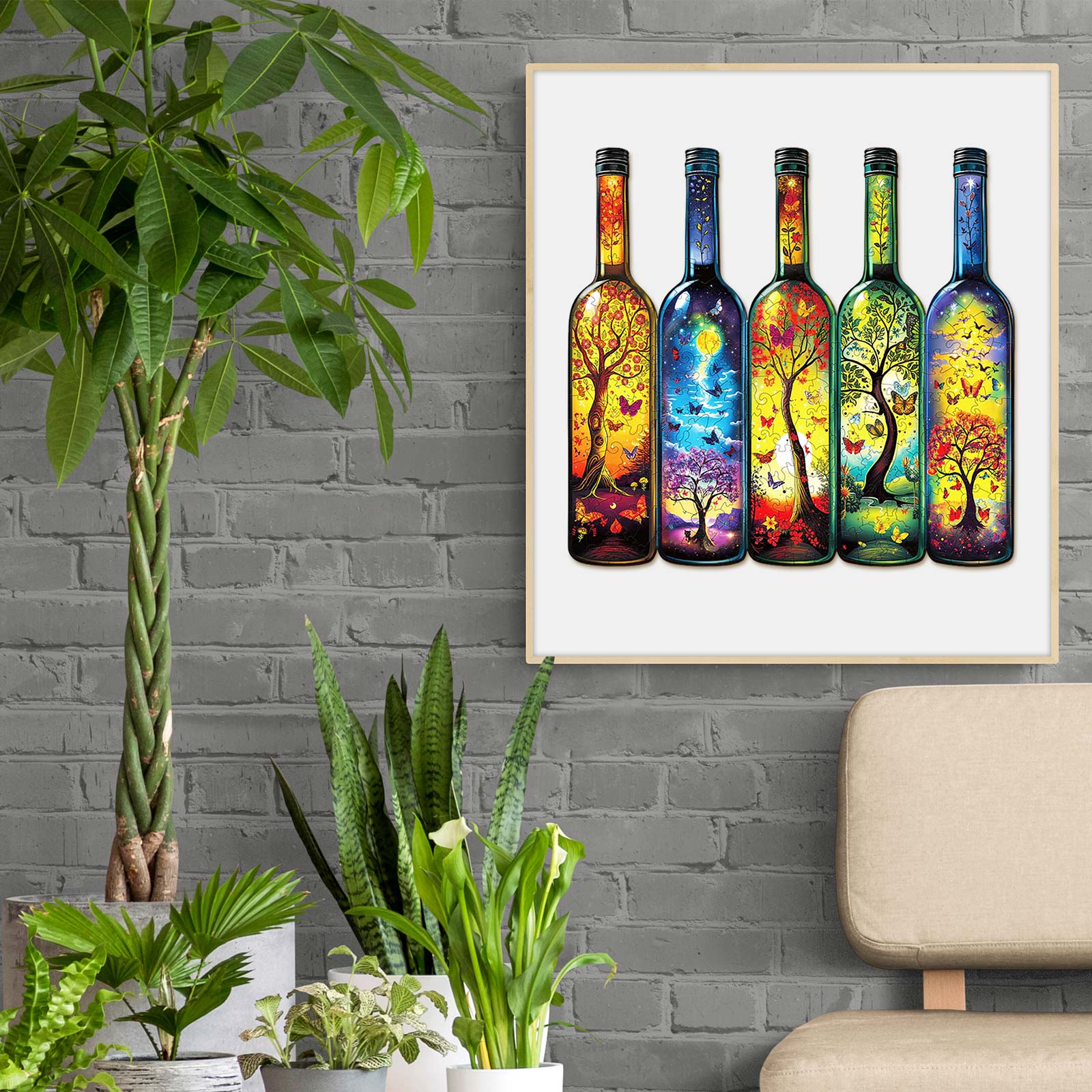 Bottle of Life Wooden Jigsaw Puzzle