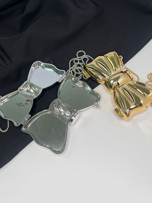 Chains Geometric Shiny Solid Color Bags Accessories