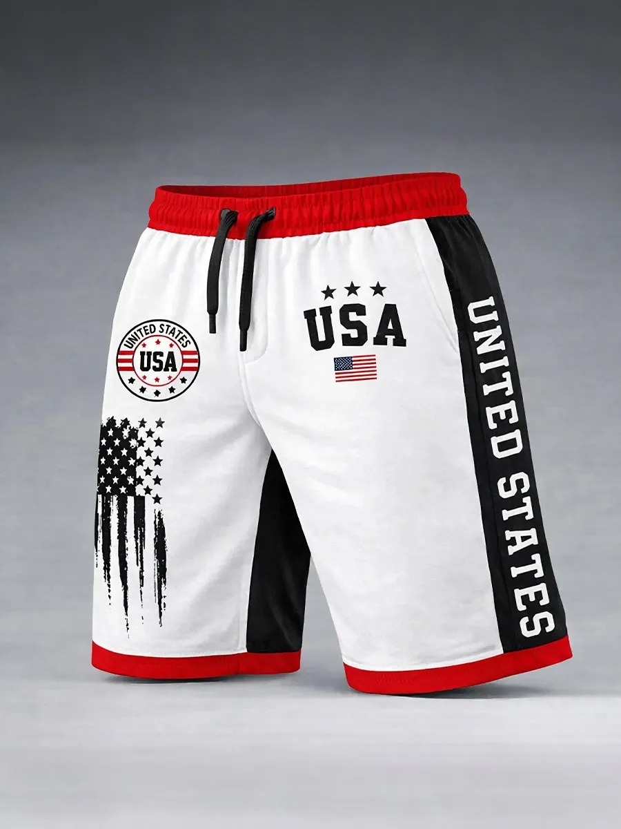 Men's American Flag Shorts