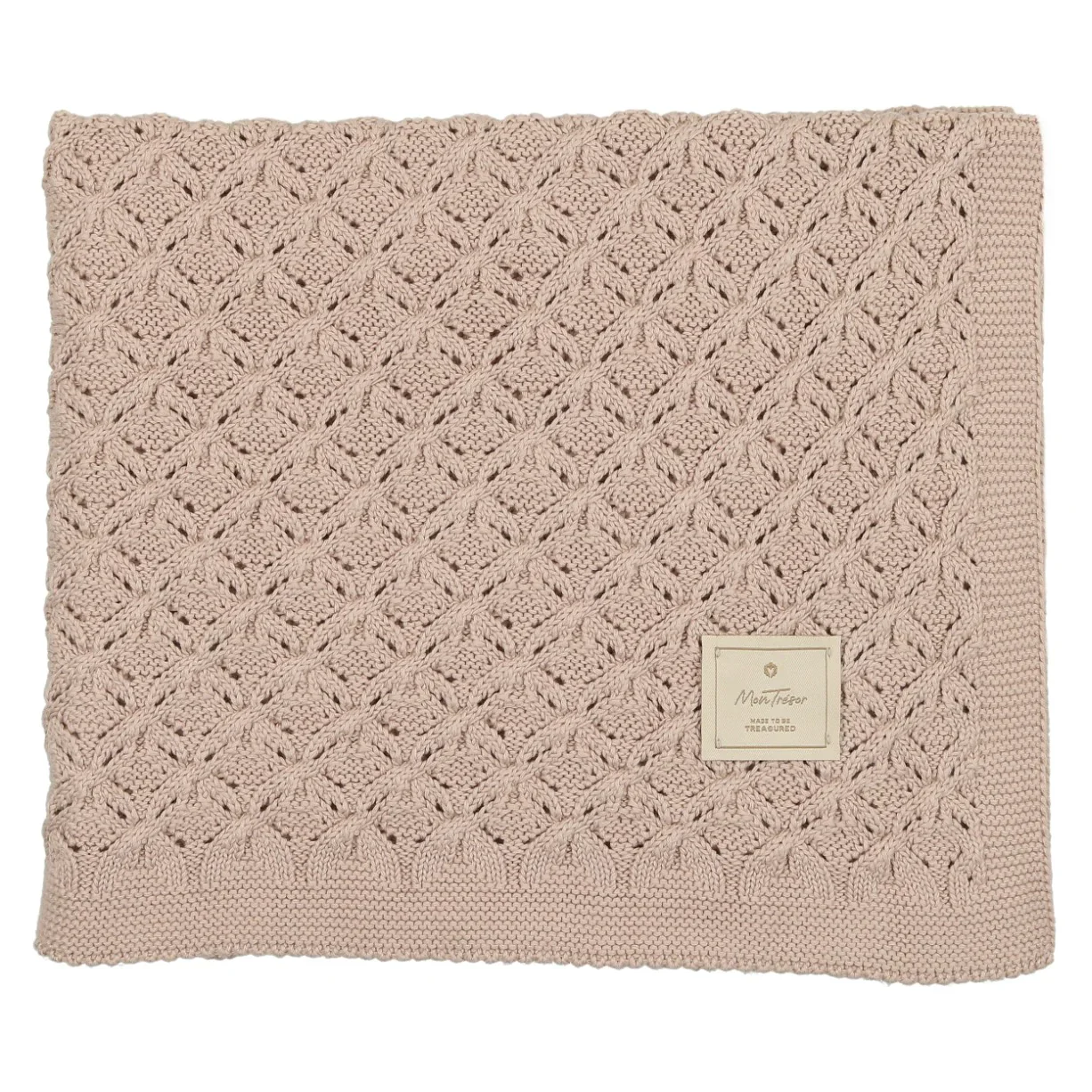 EXTRA LUXE KNIT BLANKET MUSHROOM
