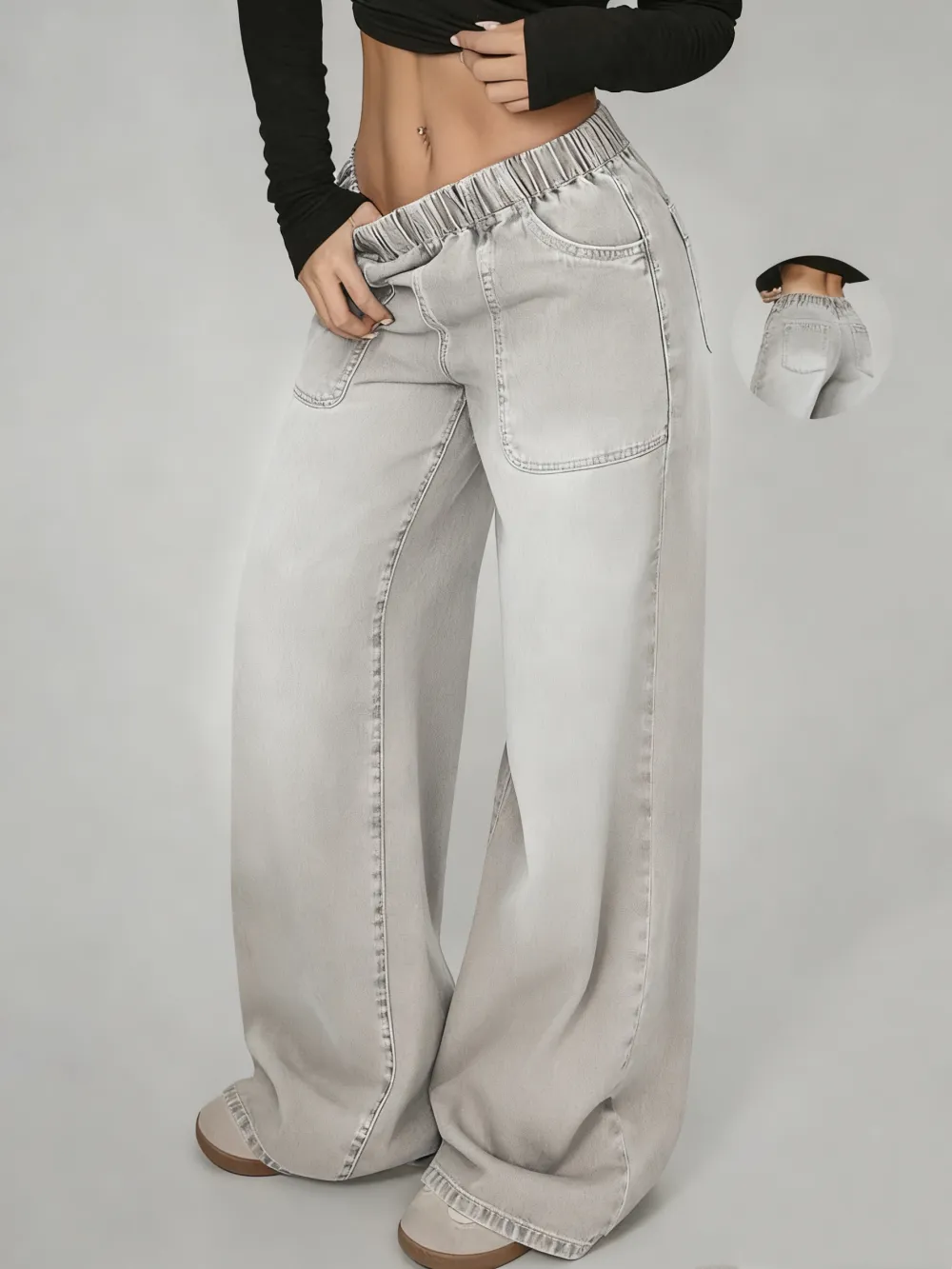 Women's High Waist Loose-Fit Denim Jeans