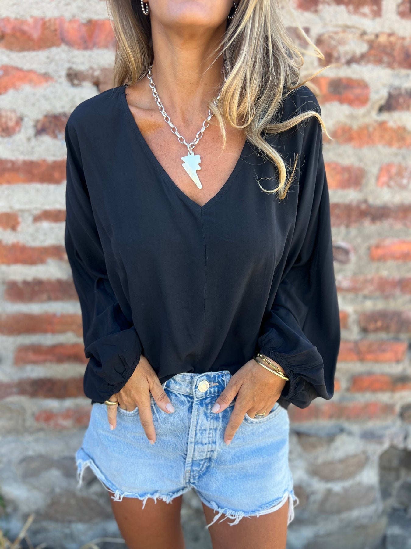 Women's V-neck Casual Top