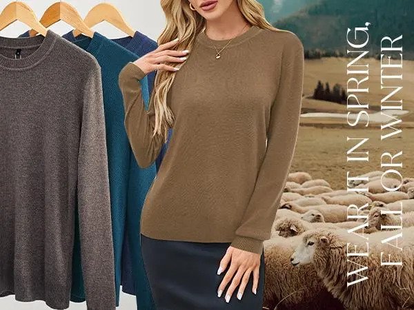 Women Fashion Wool Blend Sweater