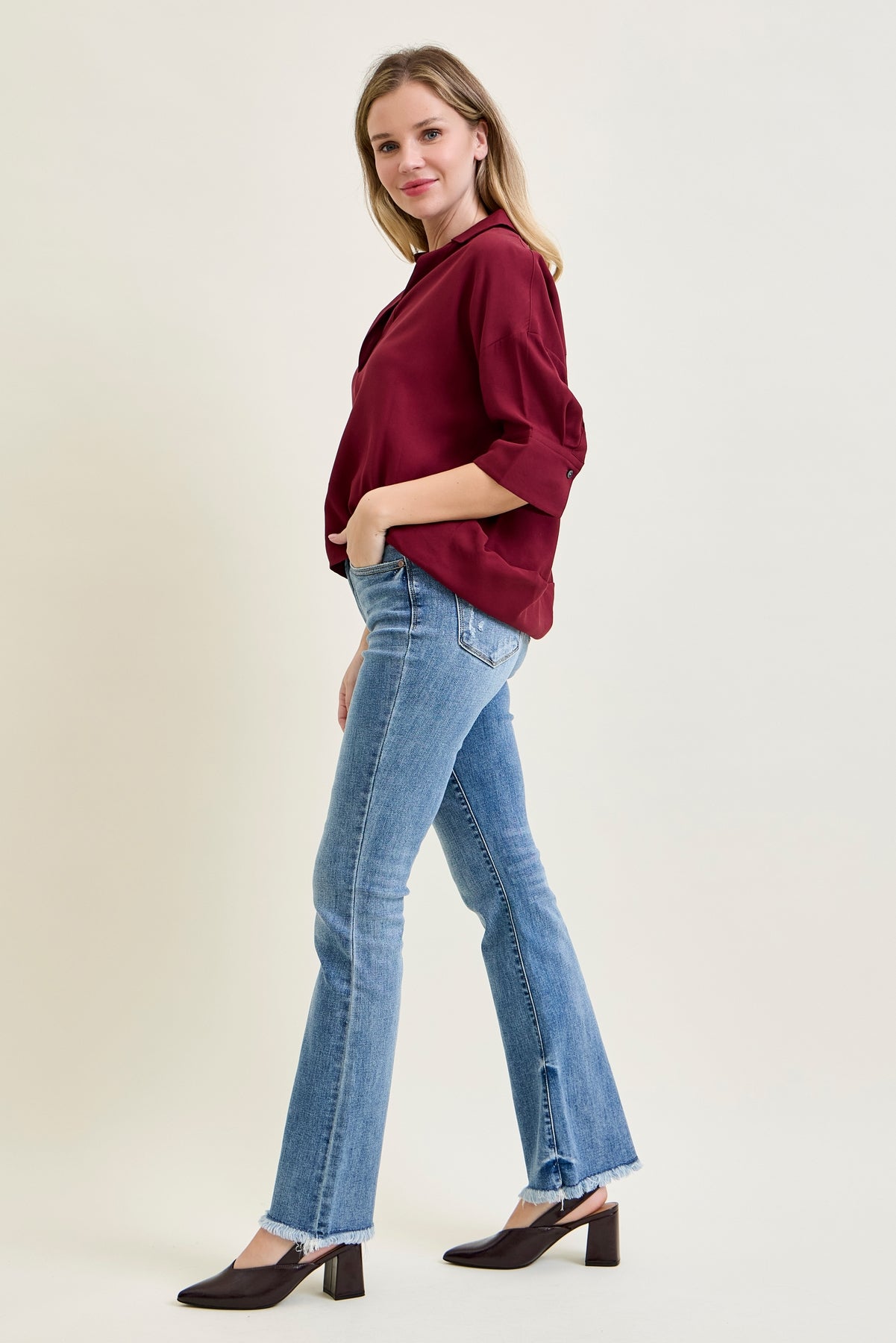 Daisy Bootcut with Fray Hem
