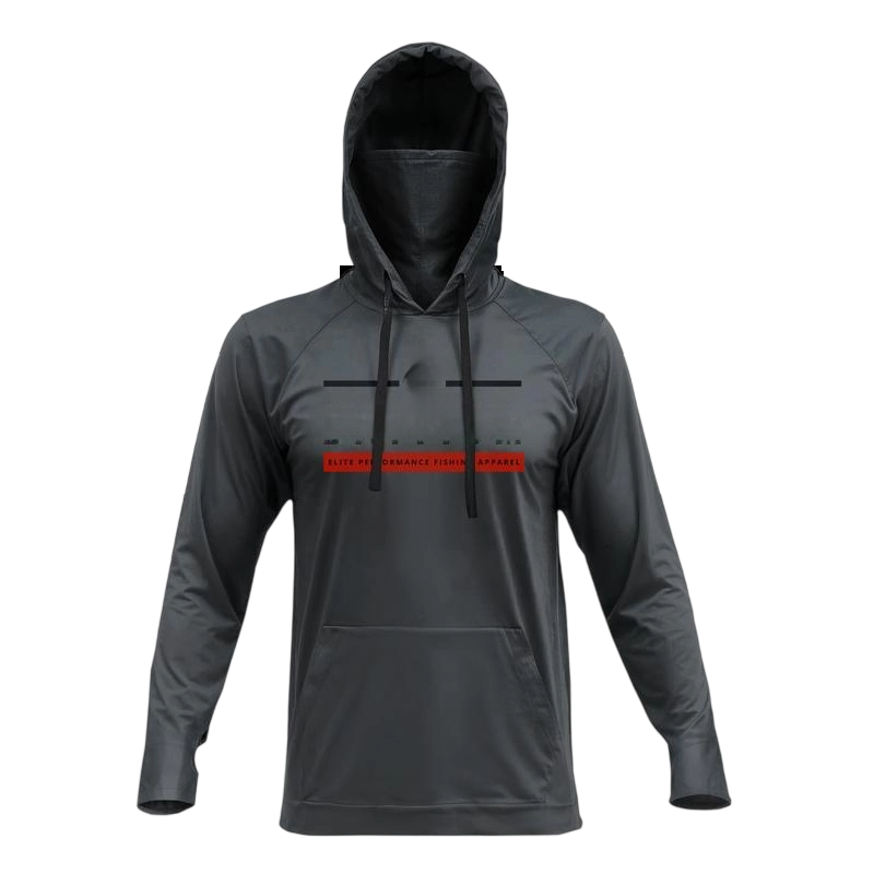 Fishing and Construction Shirts - Hooded UPF 50 Long Sleeve with Gaiter - Lightweight, Breathable, Moisture-Wicking, Premium Outdoor Wear for Men