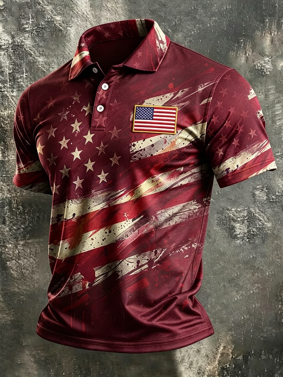 Men's America Anniversary Short-Sleeve Polo Shirt