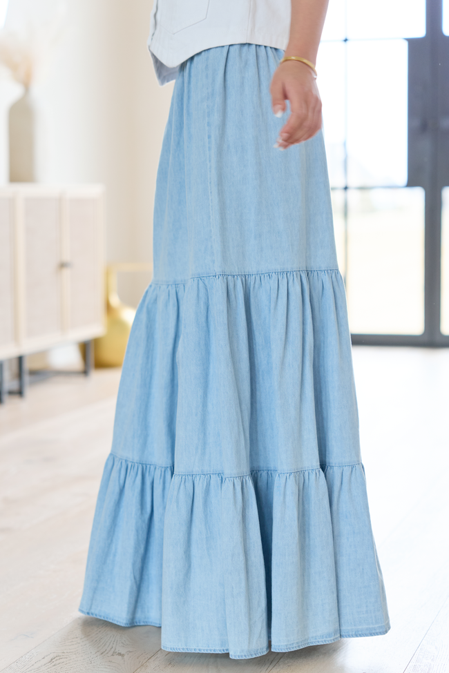 Patricia Chambray Maxi Skirt