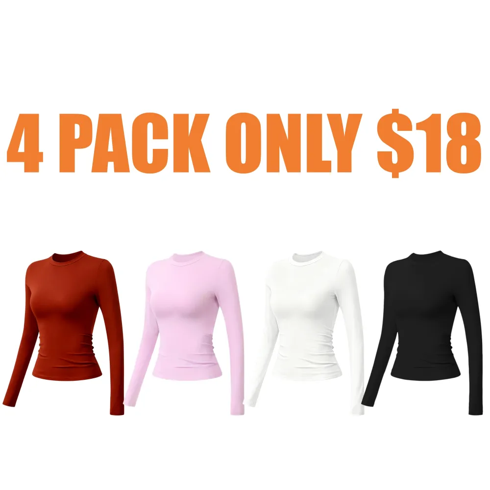 Sports Tee And Long Shirt Round Neck Slim T-shirt