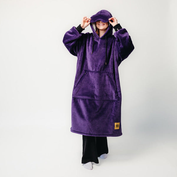 Wearable blanket Oversized with sherpa lining One size fits most.