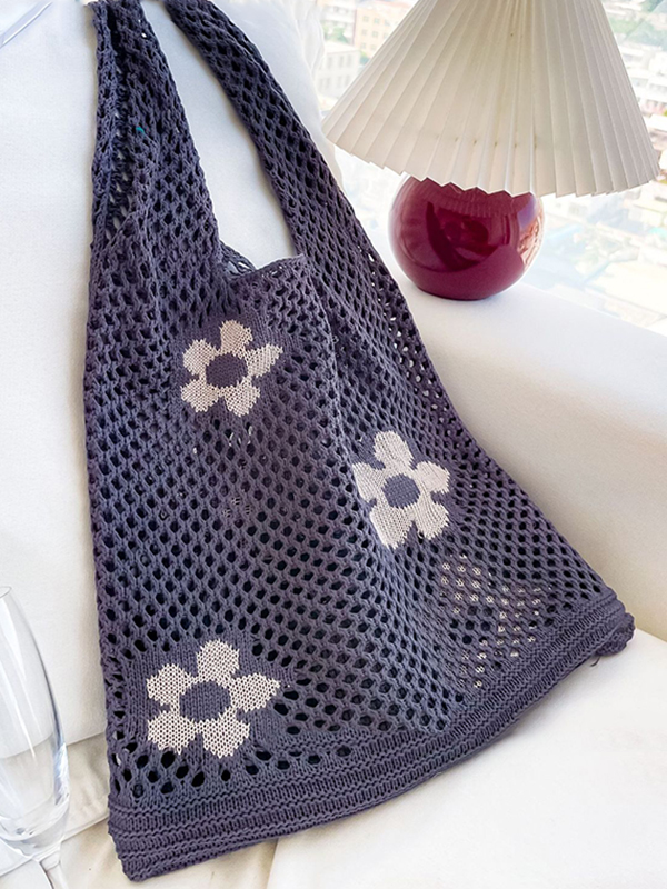 Original Creation Floral Weave Hollow Bags Accessories