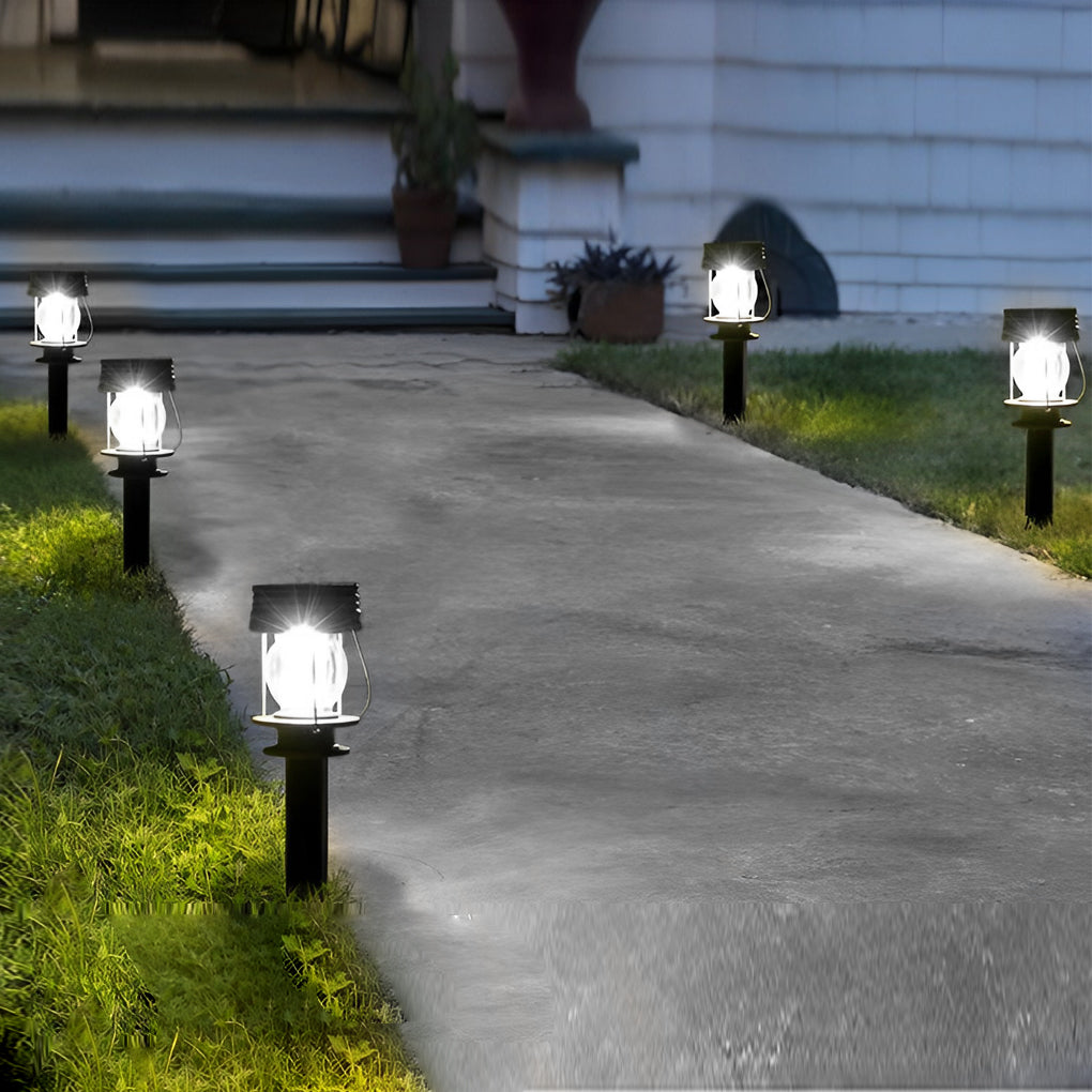 Retro Portable Waterproof Intelligent Led Solar Powered Outdoor Lights