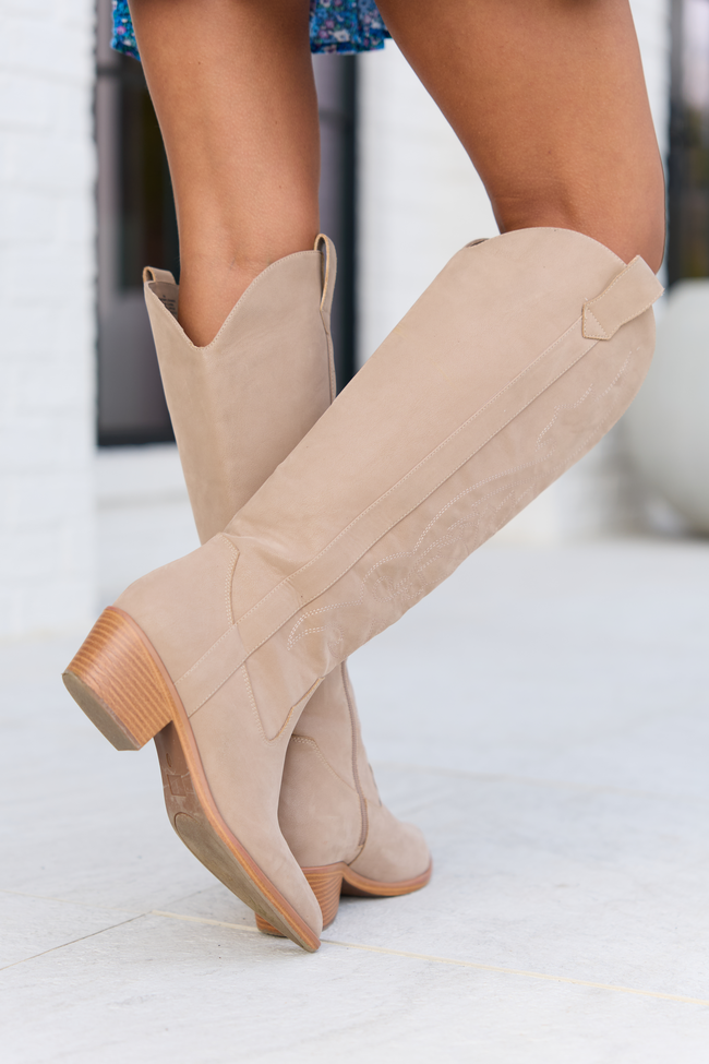 Shania Tan Tall Cowboy Boots