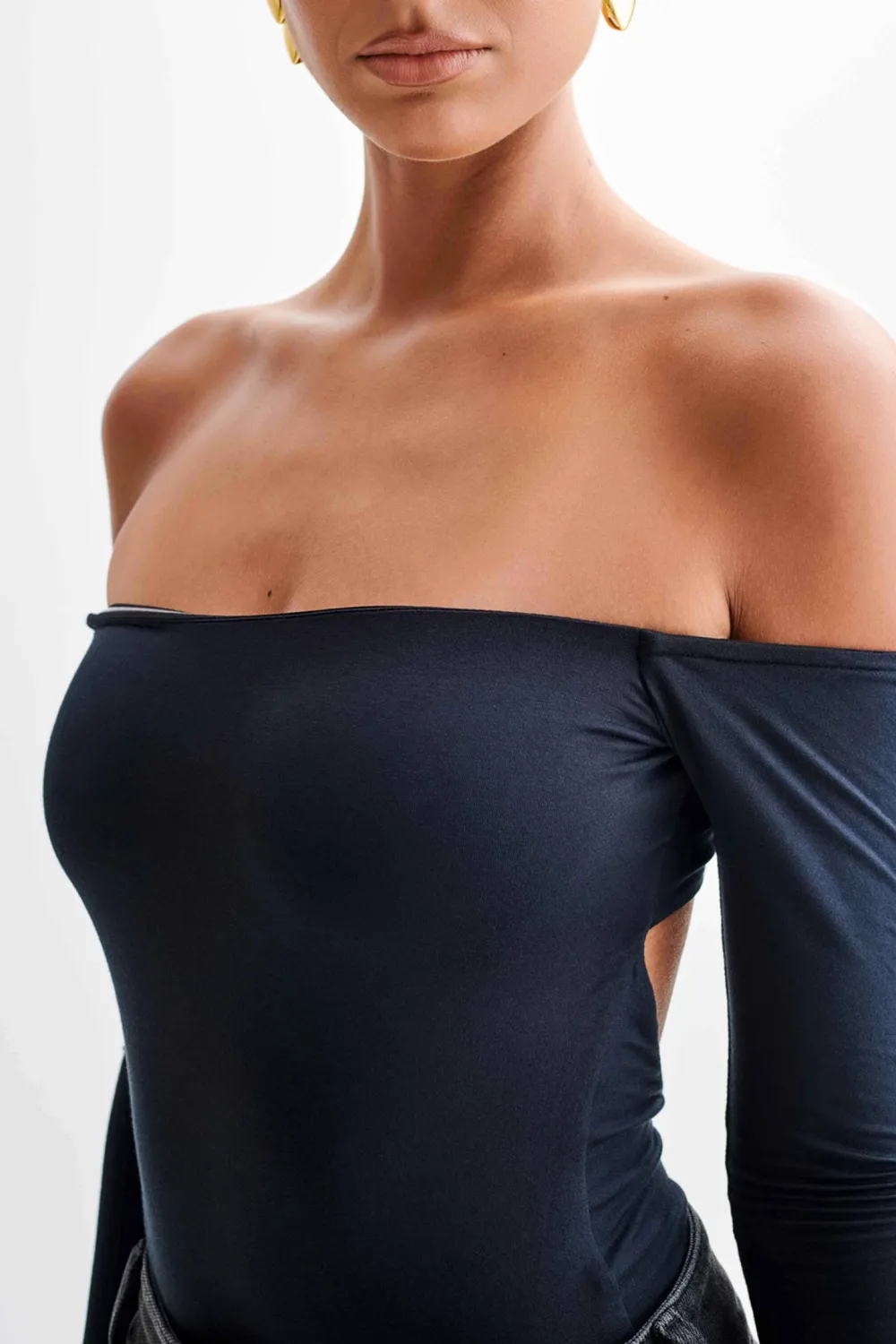 Daily Off Shoulder Long Sleeve Bodysuit