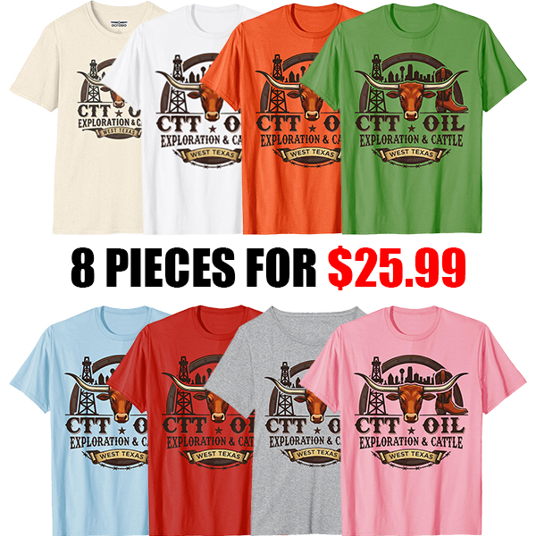 CTT Oil Exploration & Cattle Vintage T-Shirt