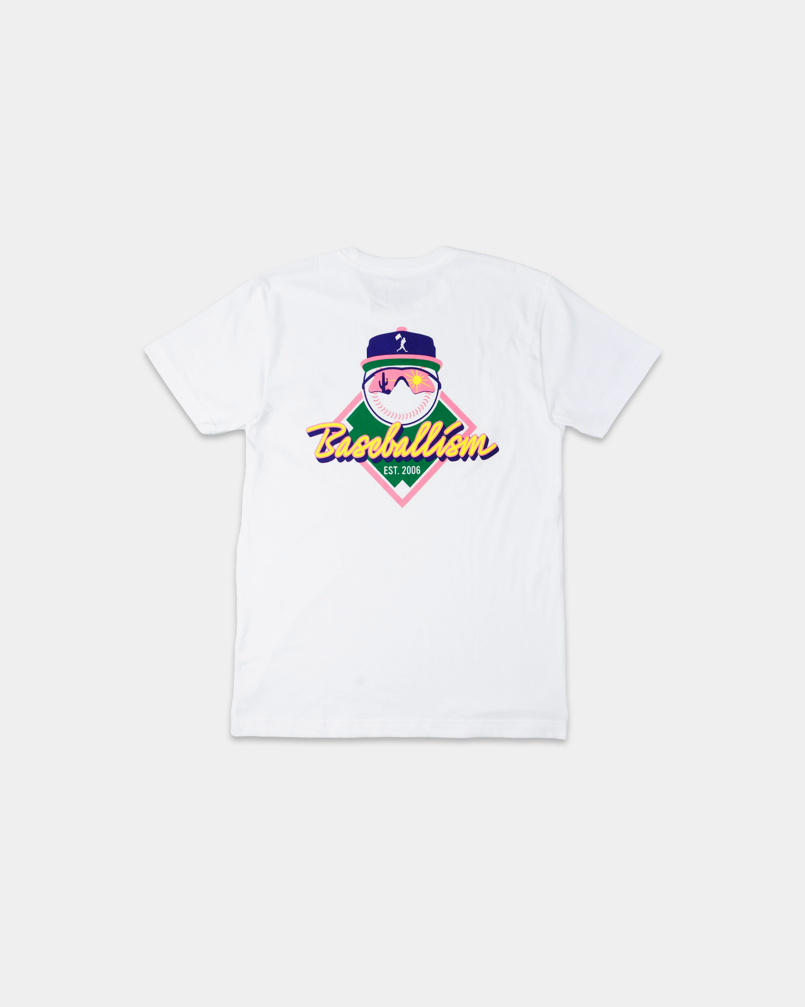 Yuvi Happy Place Baseballism T-Shirt (White) - Youth
