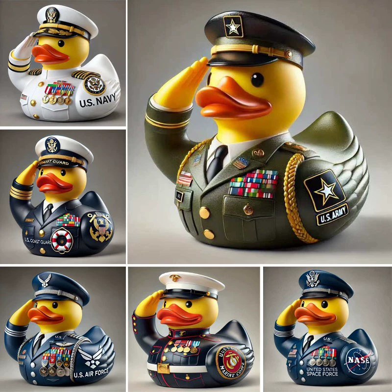 Handcrafted Ducks  Veteran Tribute Car Decor & Collectible Gifts