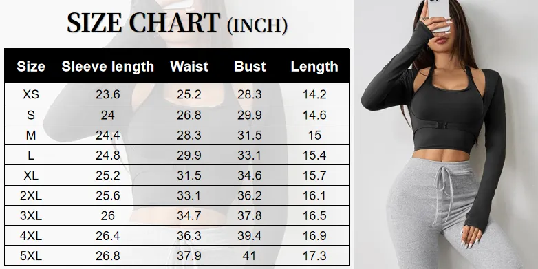 Women's Halter Crop Tank Top & Thumb Hole Sports Tee Set