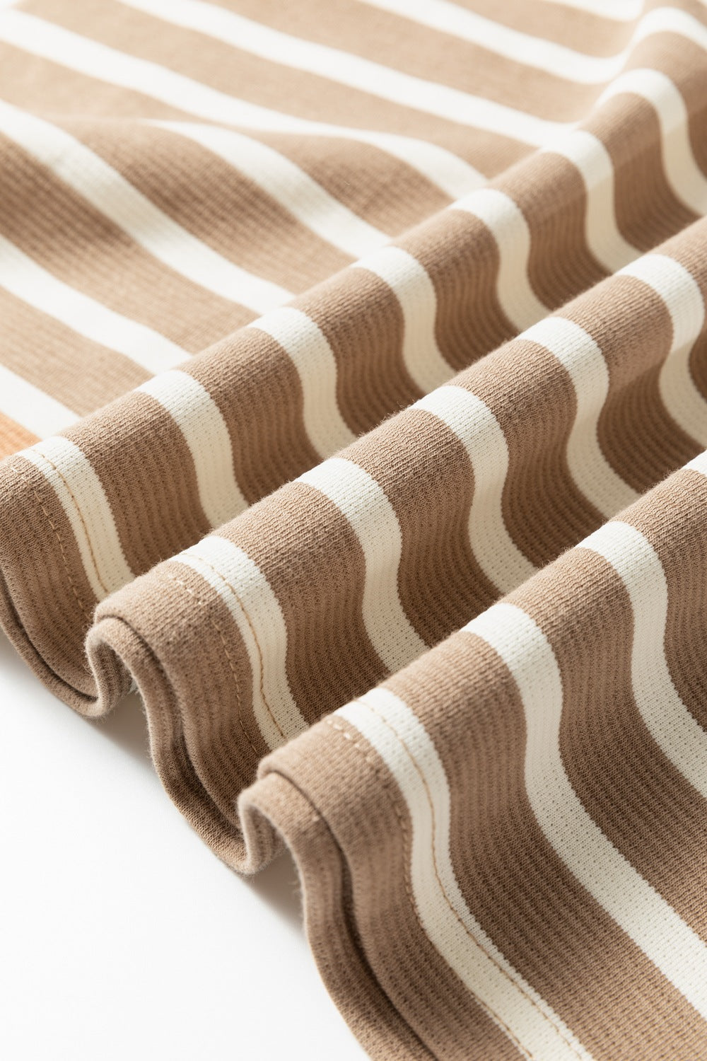 Stripe Tie V Neck Sleeveless Side Slit Midi Dress