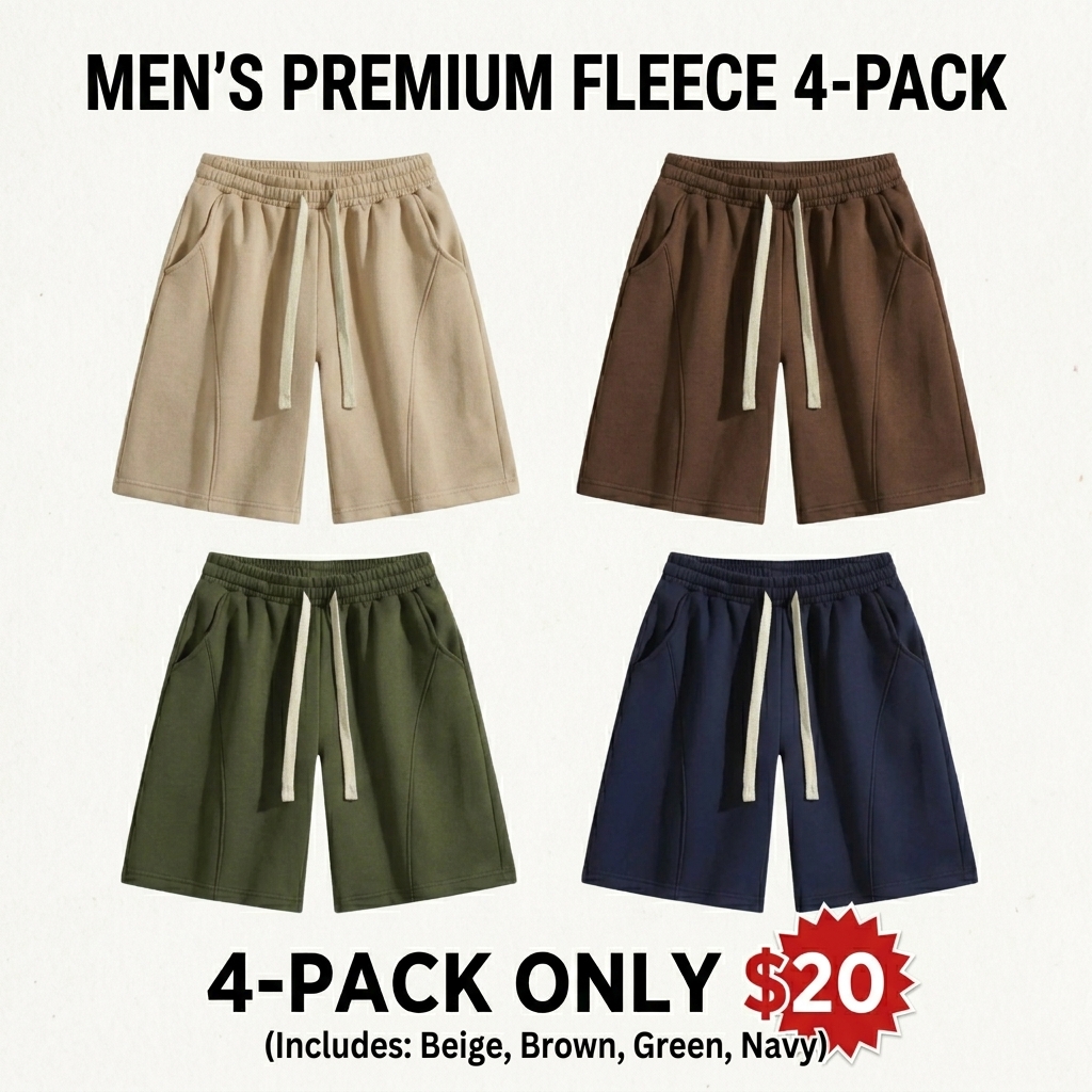 Men's Vintage Washed Casual Shorts – Lightweight Breathable Streetwear Shorts