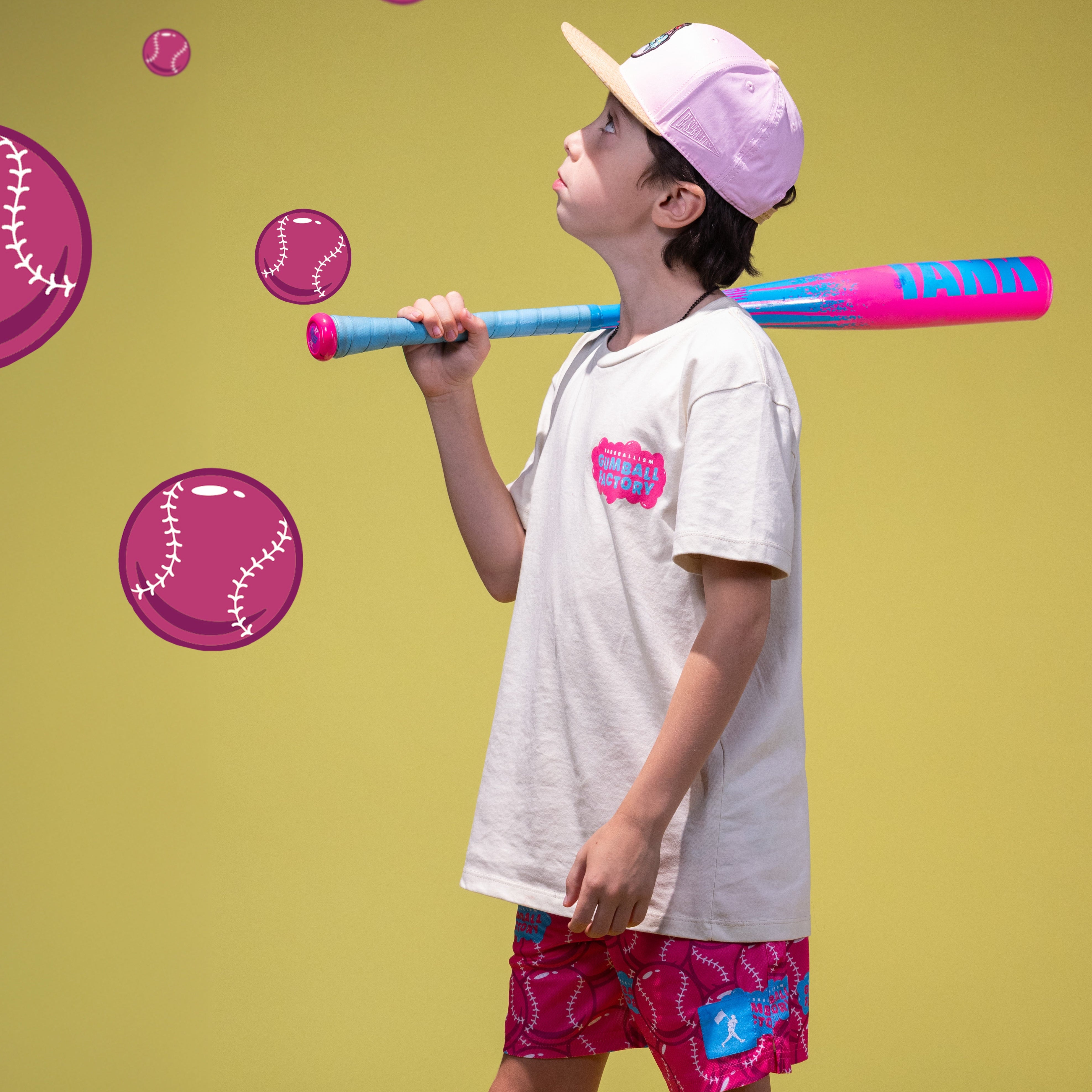 Gumball Factory T-Shirt (Pink) - Youth