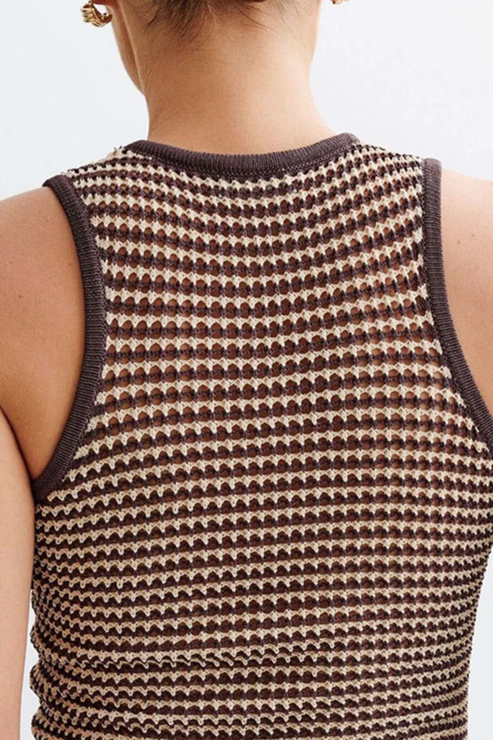 Stripe Knit Tank Top