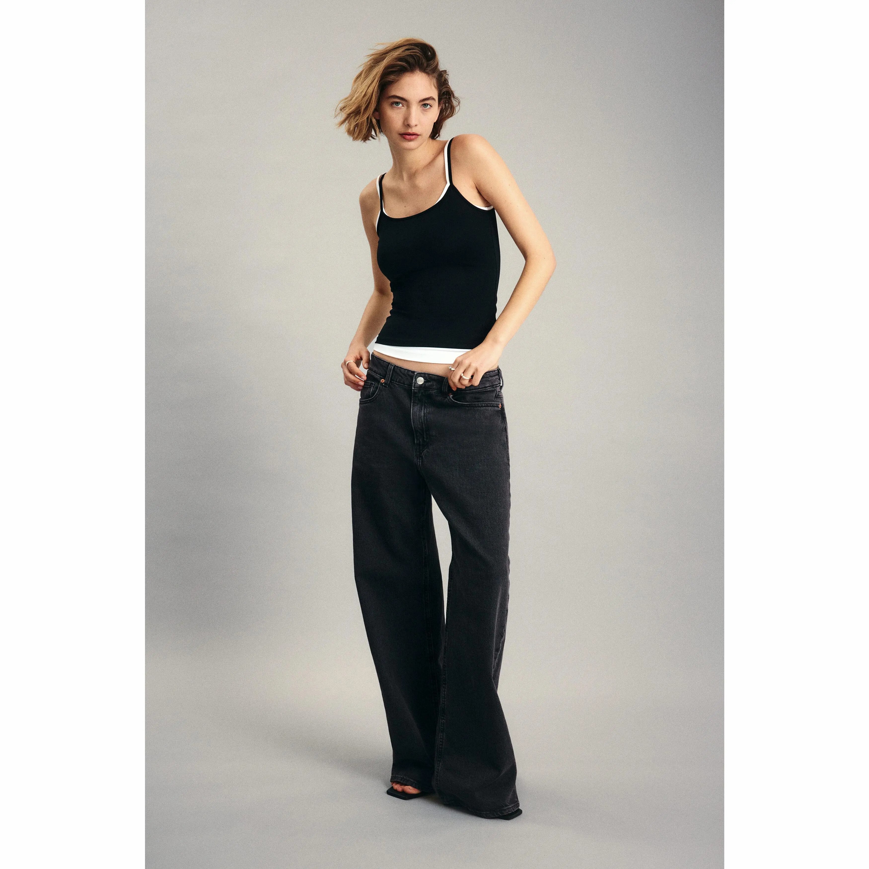 🔥Wide High Waist Jeans