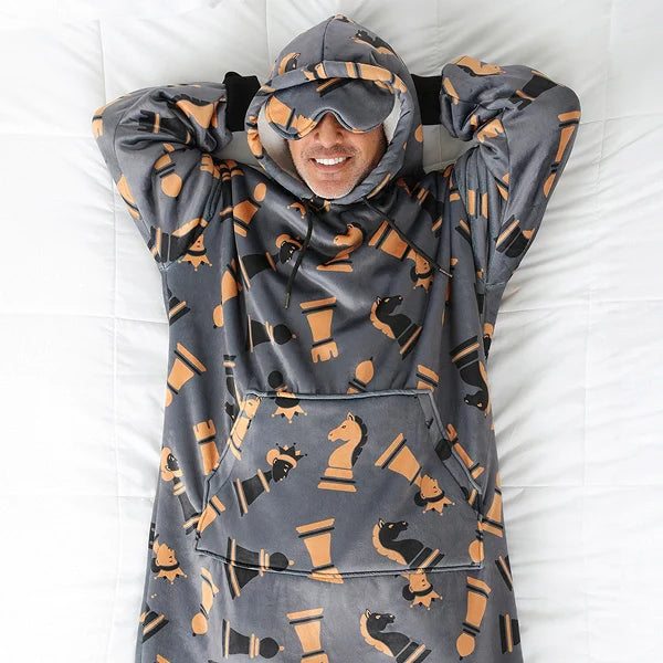 Wearable blanket Oversized with sherpa lining One size fits most.