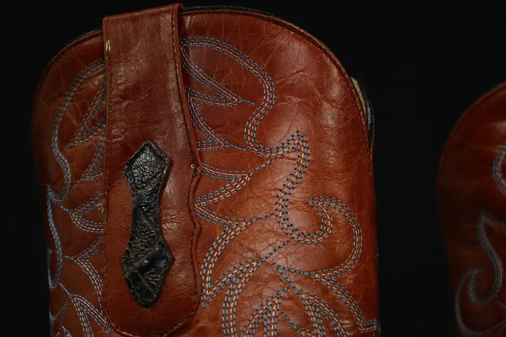Chocolate Brown American Gator Belly Leather Boots — Square Toe