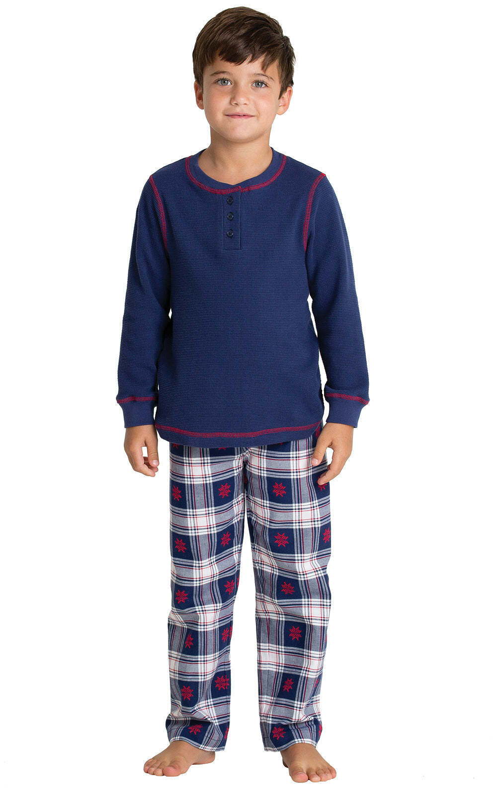 Snowfall Plaid Flannel Matching Family Pajamas