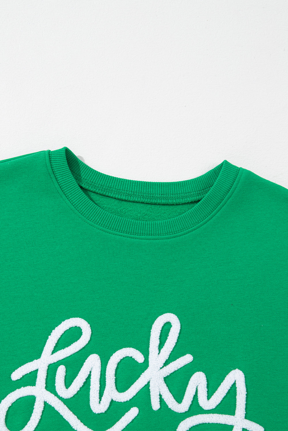 St. Patrick's Lucky Sequined Top Loose T-Shirt