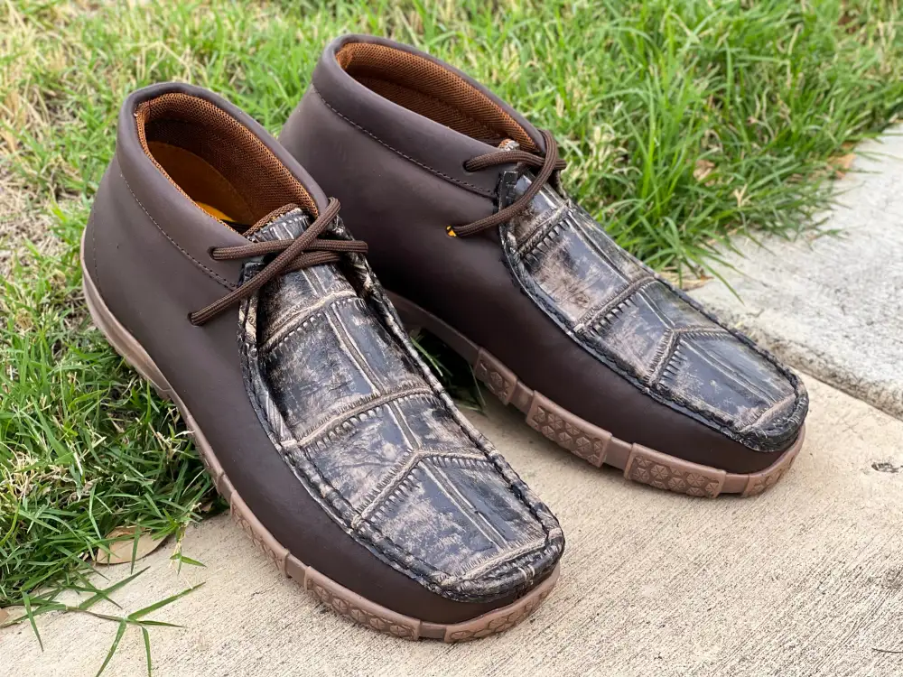 Men’s Western Desert Brown American Gator Shoes