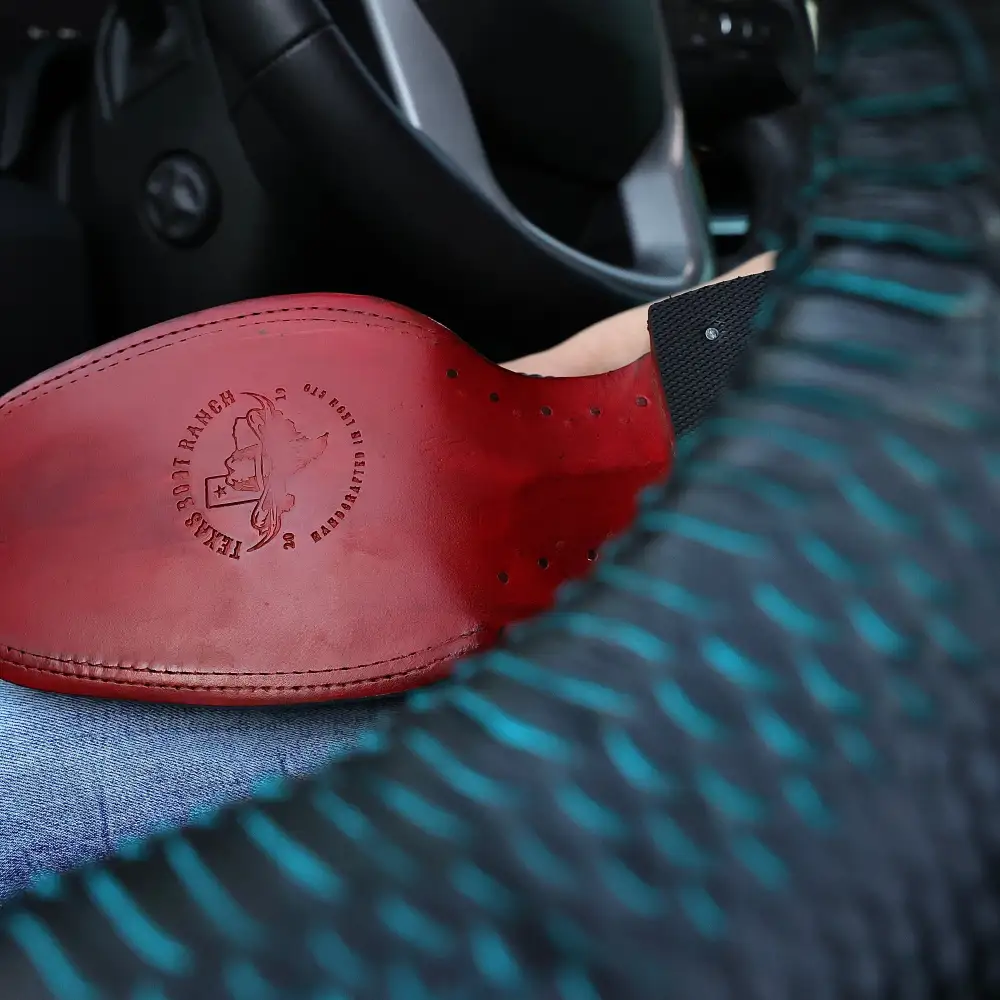 Black & Aqua Python Leather Boots - Square Toe