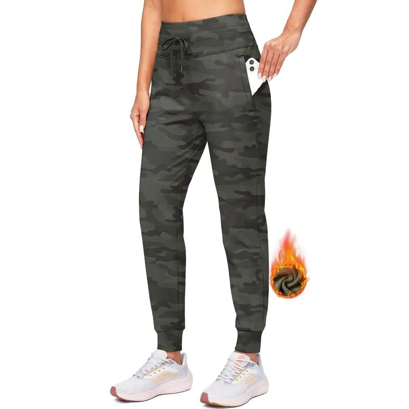 Women's Highwaist Fleece Lined Warm Water Resistant Joggers