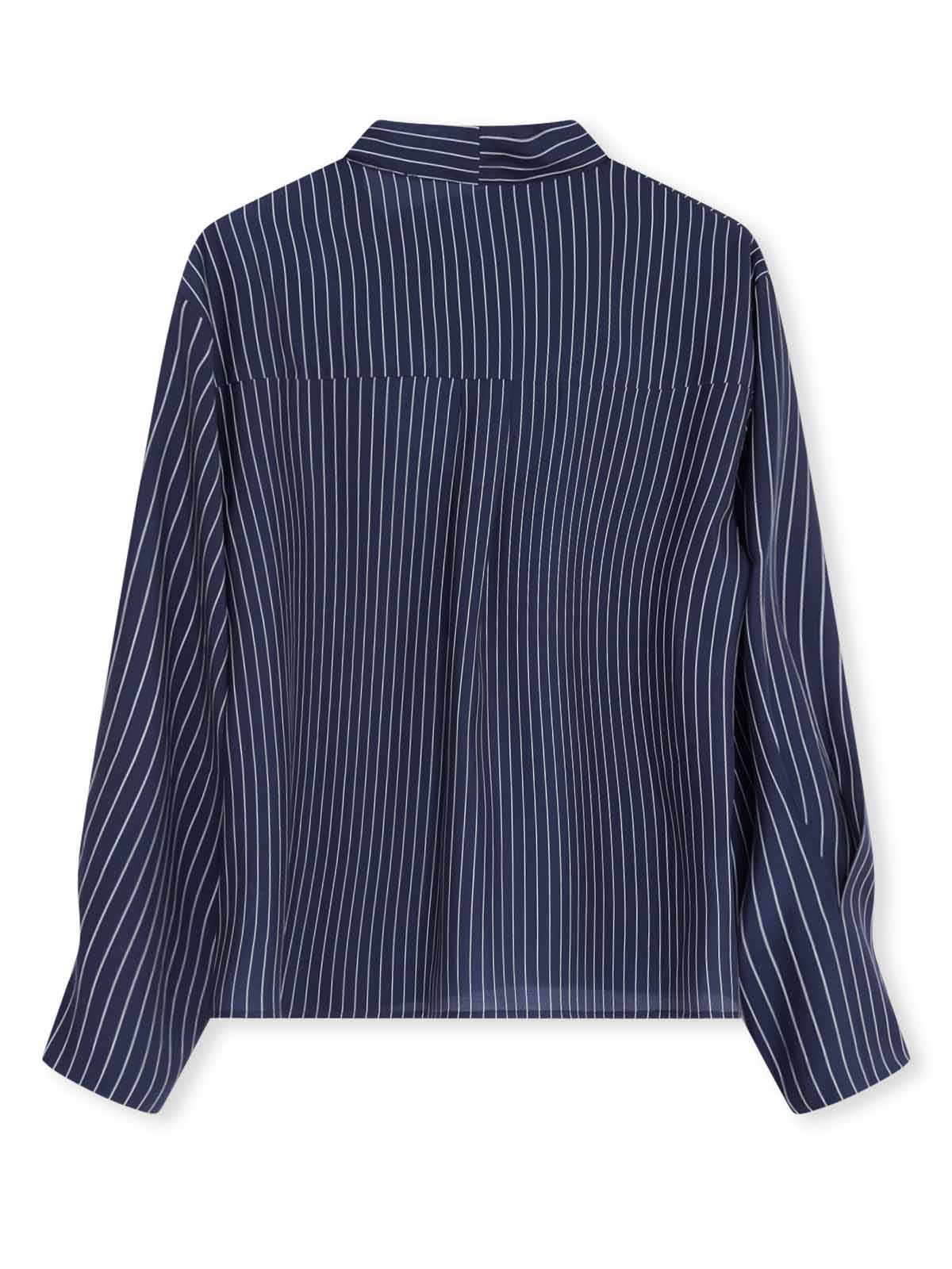 ASOBIO Button-Detail Tie-Neck Shirt