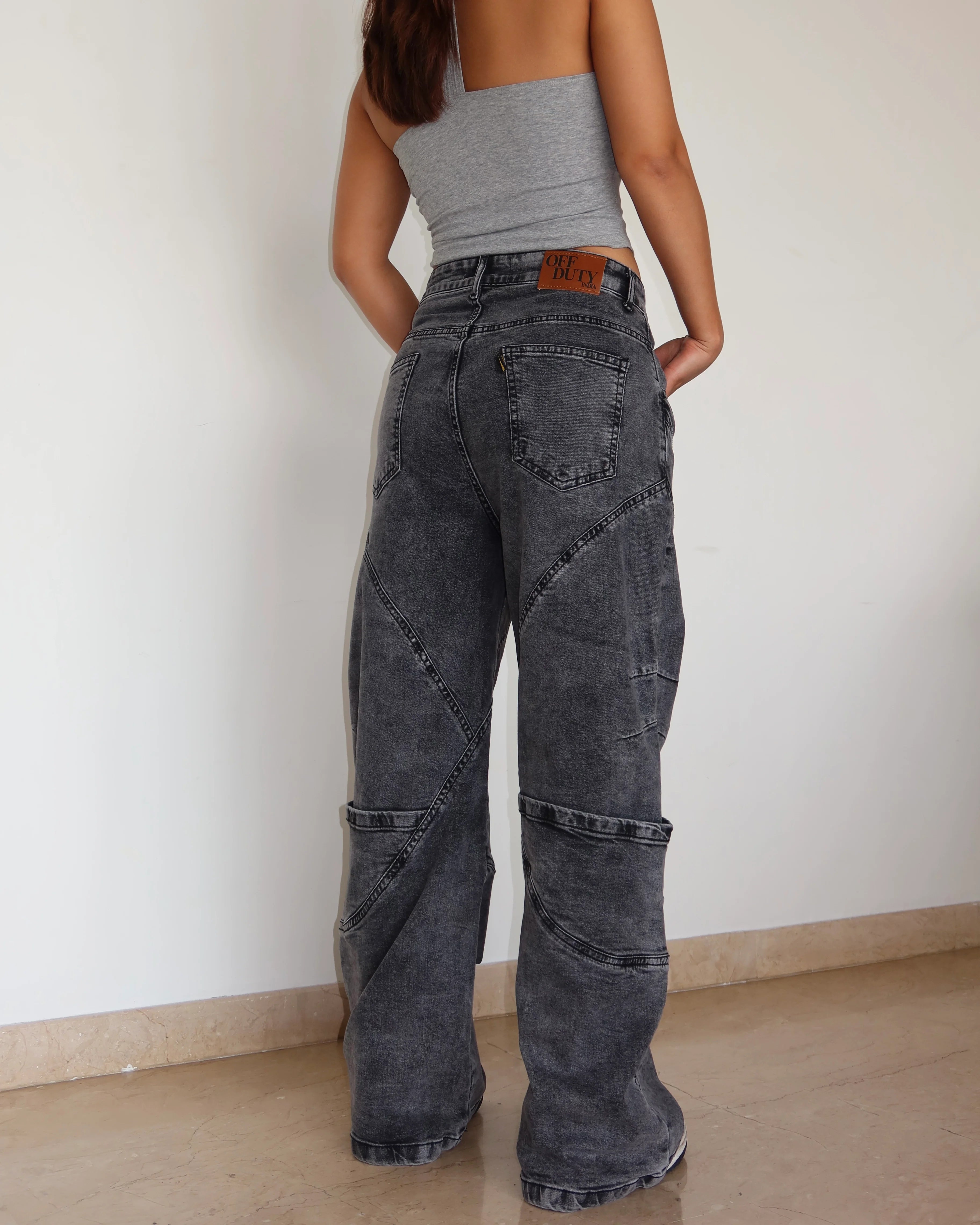 Storm Tone Baggy Wide leg Jeans