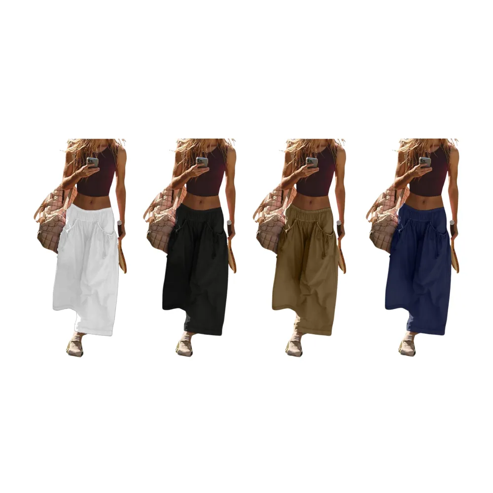 Women's Loose Wide Leg Track Pants