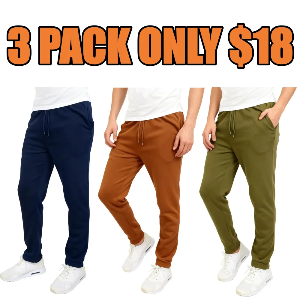 Fleece Active Athletic Jogger Sweatpants