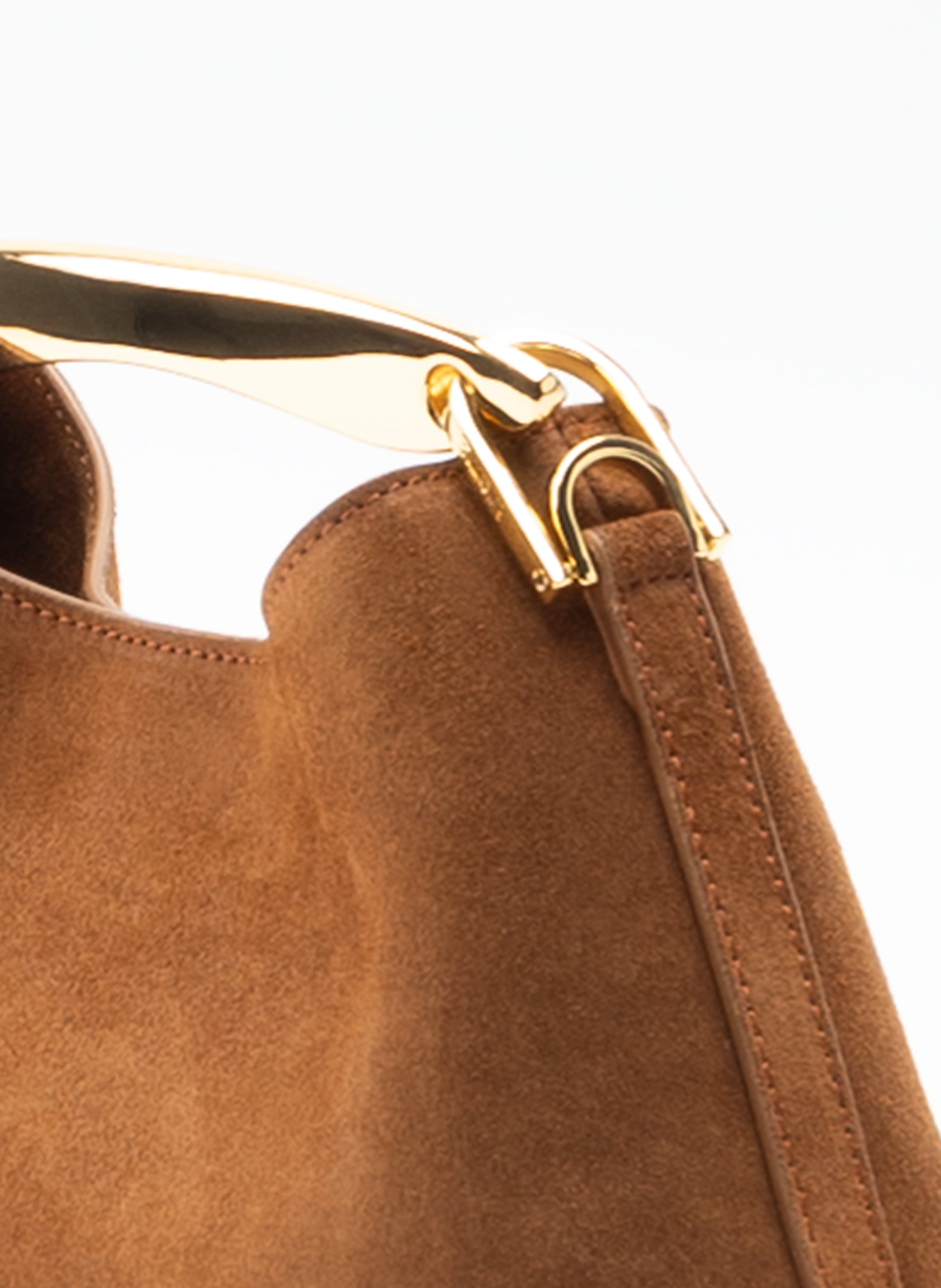 Mini Boomerang Suede Cognac Clearance Sale 85%OFF