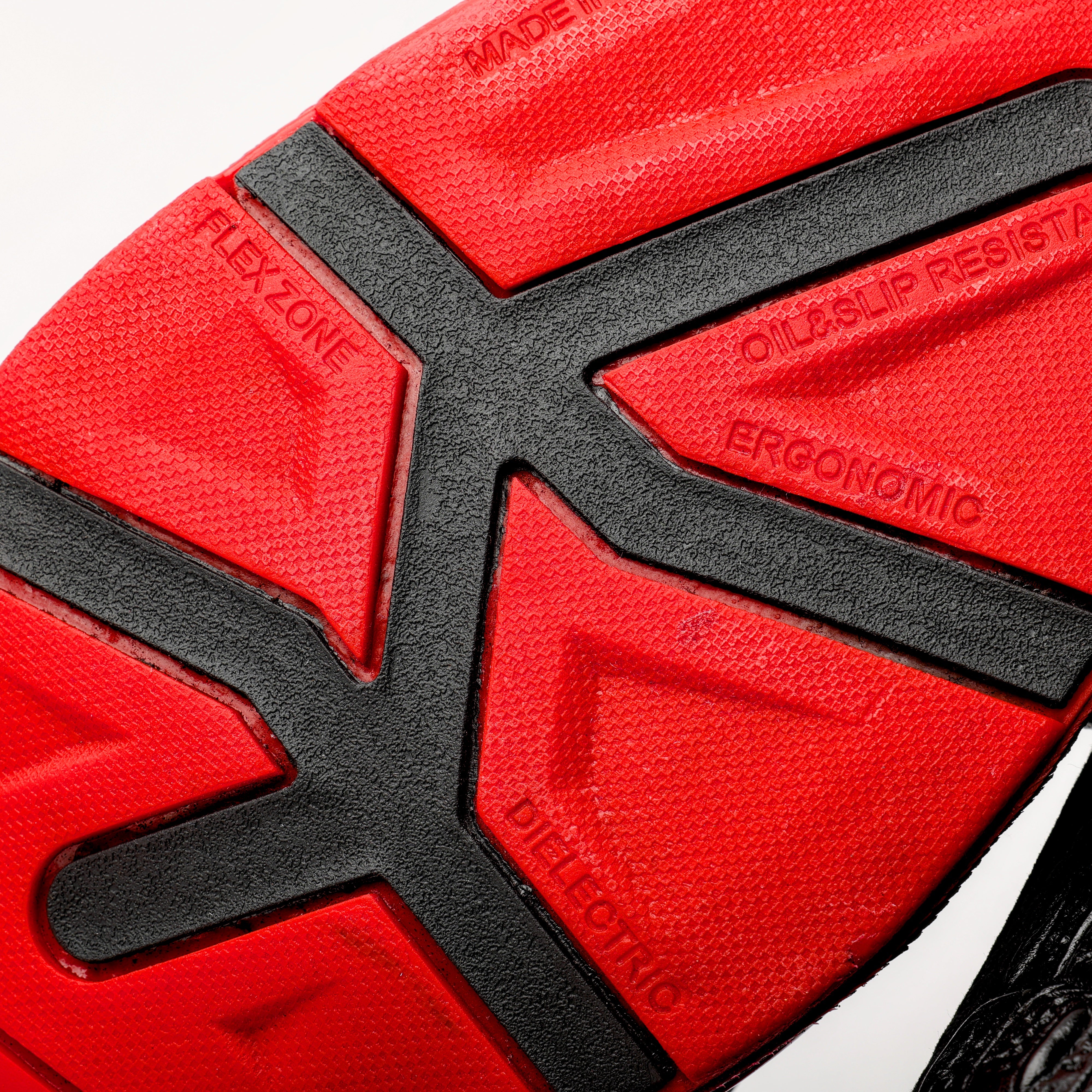 Black Caiman Leather Botin With 3D Lightweight Soles - Square Toe