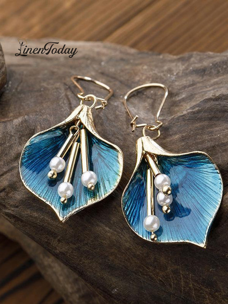 Pearl tassel ear jewelry long accessories