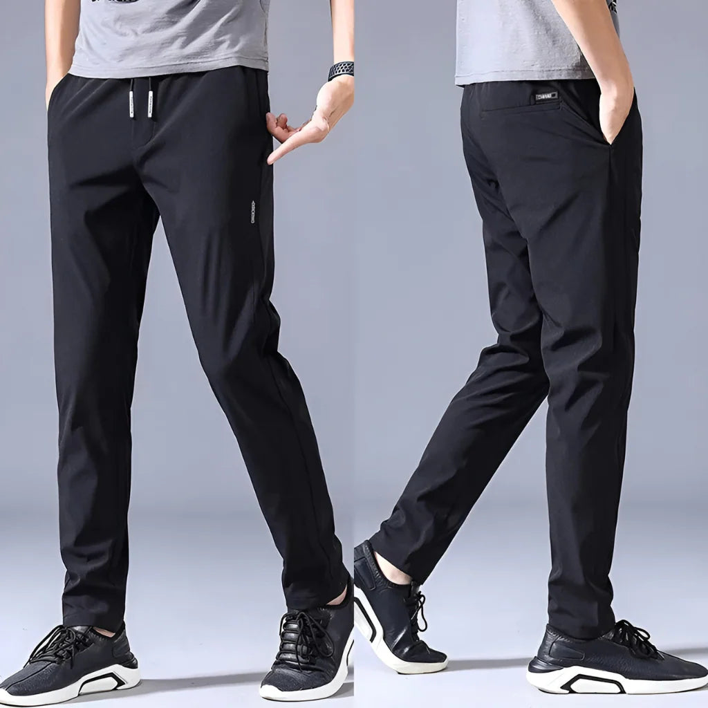 Buy1 Get 1 Free PREMIUM MEN'S LYCRA PANTS(Black & Gray)
