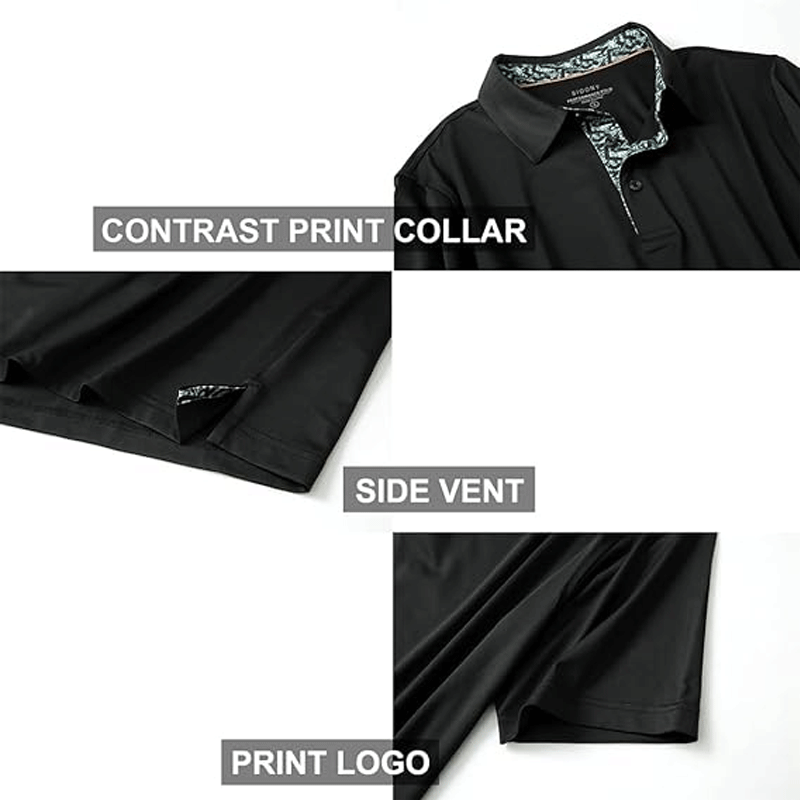 Men’s Performance Polo Shirt – Breathable Stretch Short Sleeve Casual Fit