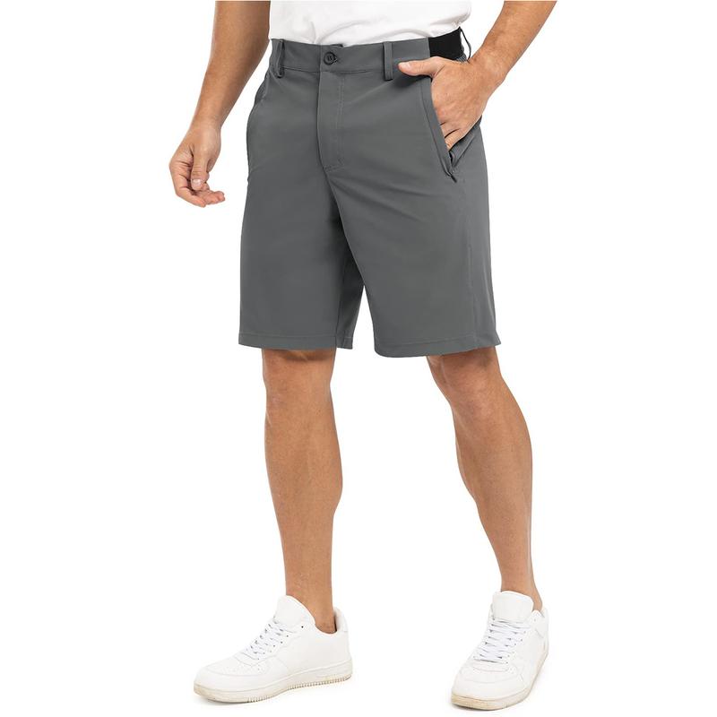 Men’s 9” Quick-Dry Stretch Golf & Work Shorts – Lightweight Casual Shorts with 3 Pockets